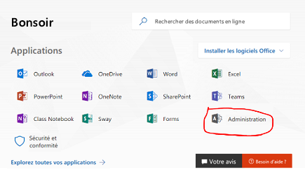 bouton Administration