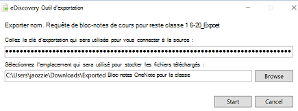 clé d’exportation
