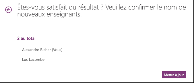 Passez en revue les co-enseignants qui ont accès à votre bloc-notes OneNote pour la classe.