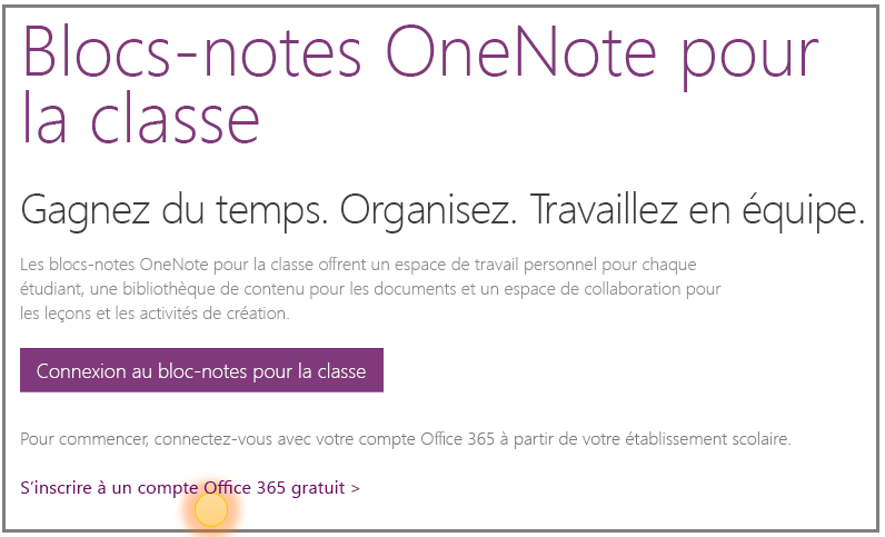 Obtention d’un compte Office 365 gratuitement