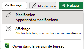 Capture dʼécran montrant le fichier en mode Édition.