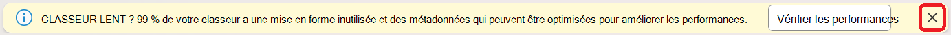 Consultez la barre d'entreprise du niveau de performance.