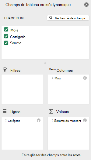 Volet Champs de tableau croisé dynamique dans Excel (Microsoft Support)