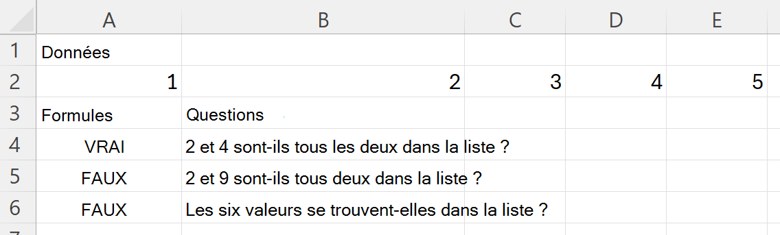 Utilisation de HASALL pour case activée si une plage contient toutes les valeurs d’un ensemble