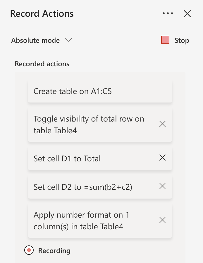 Enregistrer vos actions Excel avec l’enregistreur d’actions