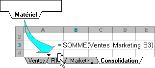 Insertion d’une autre feuille dans une consolidation