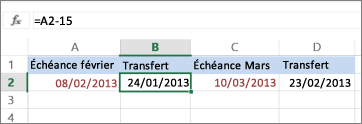 Calculer la date