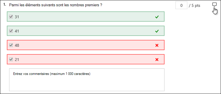 Réponses aux questionnaires.