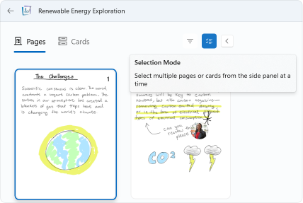 Mode de sélection du panneau latéral