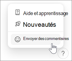 Envoyer des commentaires dans Microsoft Loop