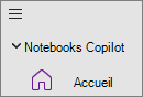 Option Carnets Copilot Copilot  dans OneNote