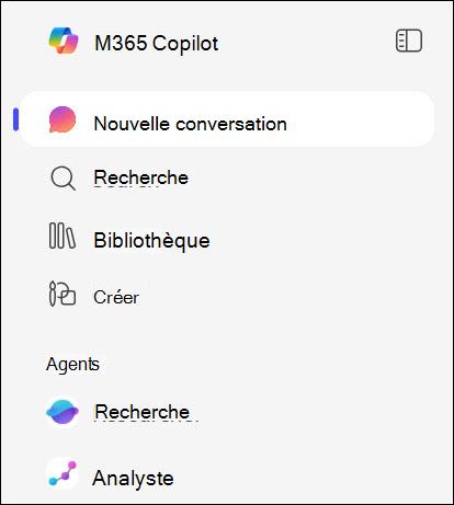 Capture d’écran de l’emplacement où vous pouvez trouver les agents dans la navigation de gauche.
