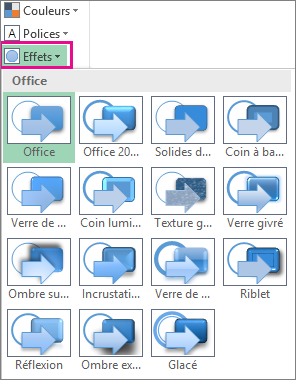 Options d’effets