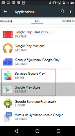 Vider le cache de l’application Google Play Store