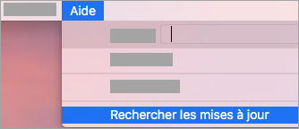 Aide > Rechercher des Mises à jour