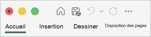 Office2016 pour Mac QAT