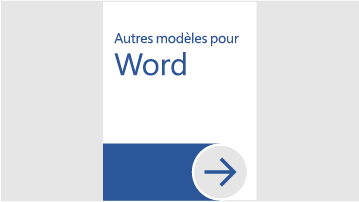 Autres modèles pour WordAutres