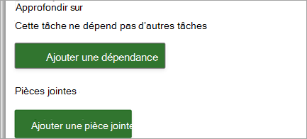 Joindre des liens et des fichiers à vos tâches de projet