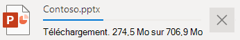 Téléchargement de fichiers dans OneDrive