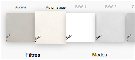 Options de filtrage pour les analyses d’image dans OneDrive pour iOS