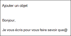 La saisie dans Outlook.com ou Outlook sur le web permet aux suggestions de texte d’apparaître en tant que saisie.