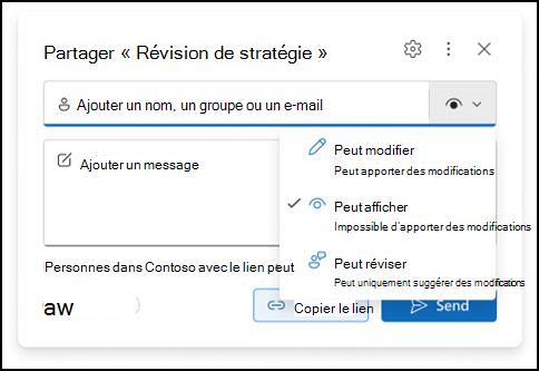 nouvelle fenêtre d’autorisations de pièces jointes Outlook