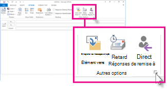 Groupe Autres options du ruban
