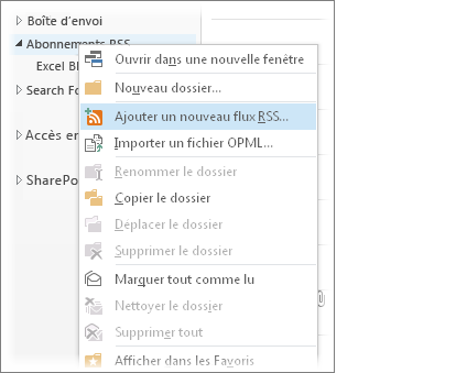 Ajout d’un flux RSS