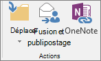 Le bouton Publipostage figure sous l’onglet Accueil dans le groupe Actions