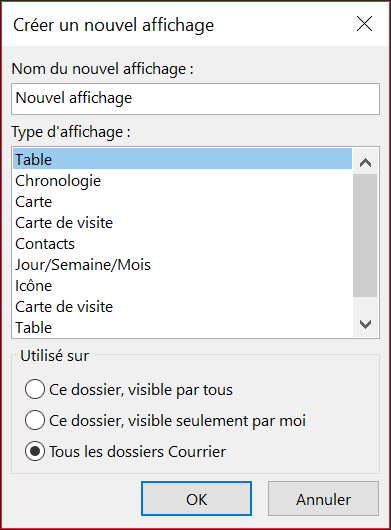 Créez une vue.