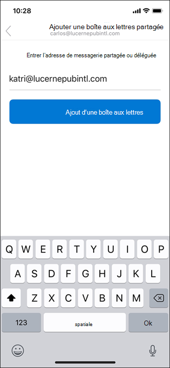 Entrez votre adresse e-mail.