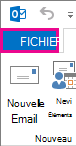 Onglet Fichier d’Outlook