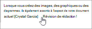 Ajout de commentaires inline à un message