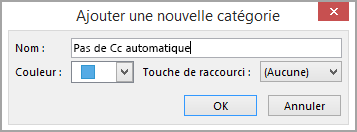 Ajouter une nouvelle catégorie