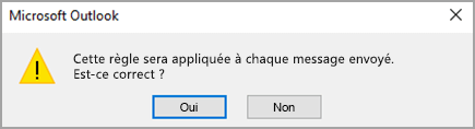 Message de confirmation