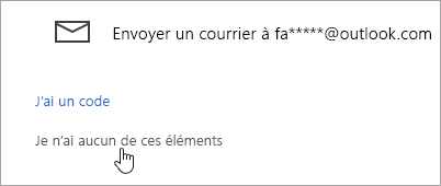 Capture d’écran du bouton Je n’ai aucun de ces boutons