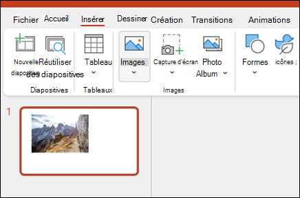 Insérer des images dans PowerPoint