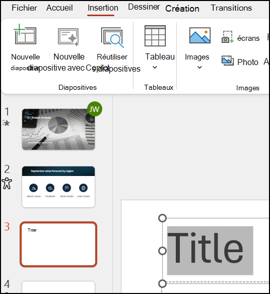 Mettre en forme du texte - PowerPoint