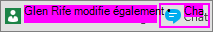 Bouton Conversation en regard de la notification mentionnant les autres utilisateurs en train d’apporter des modifications