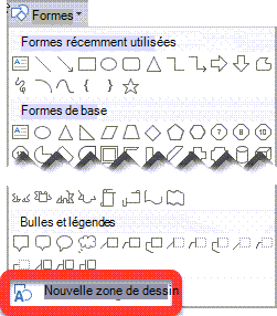 Sélectionner une zone de dessin