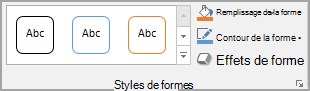 Groupe Styles de formes Word