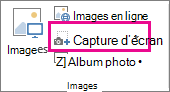 Petit bouton Capture d’écran