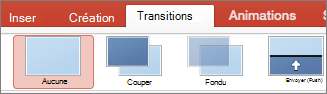 PowerPoint pour Mac Transitions
