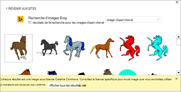 La recherche d’images clipart pour chevaux vous donne une variété d’images sous licence Creative Commons.