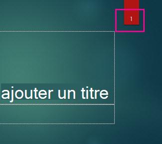 Thème Ion avec numéro de diapositive