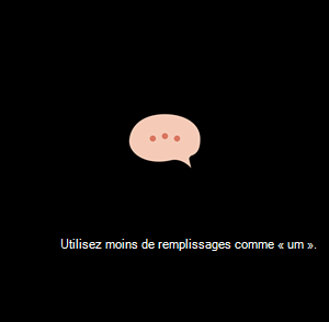 Commentaires en direct pendant la répétition