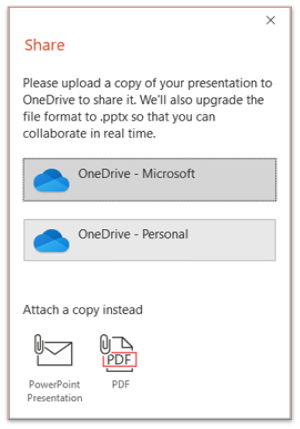 Écran de collaboration PowerPoint