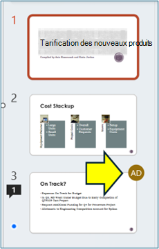 Écran de collaboration PowerPoint