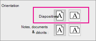 PowerPoint pour Mac - Orientation de page