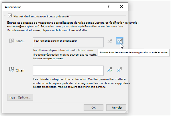 Accès pour tous les membres de l’organisation